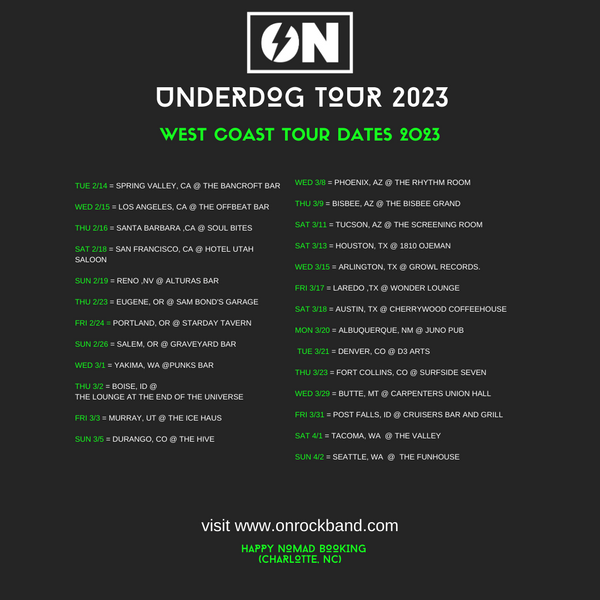 ON The West Coast! - Underdog Tour  2023